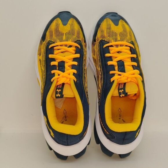 Under Armour Boys Pre-owned Scramjet Hypersonic Orange & Green Sneakers - sz. 7Y - Picture 4 of 7